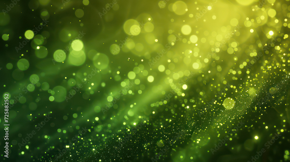 green luxury glitter and bokeh particles, green bokeh background, holiday festival background green luxury glitter and bokeh particles, green bokeh background, holiday festival background