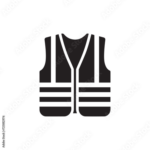 High visibility vest icon