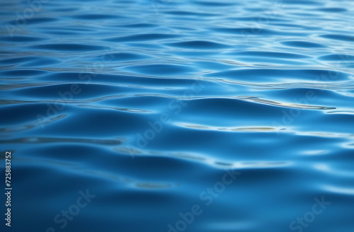 Blue calm water natural background