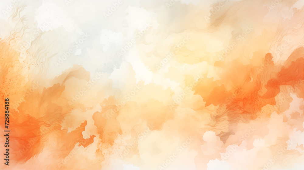 Abstract watercolor background gradient from orange to white ideal to place copy on it	