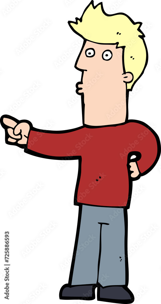 cartoon man pointing cartoon man pointing