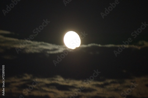Fototapeta Naklejka Na Ścianę i Meble -  Moon Rise at night
