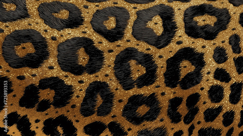 Leopard Skin Texture. Animal Wildlife Skin Pattern. Leopard Fur Camouflage Background.