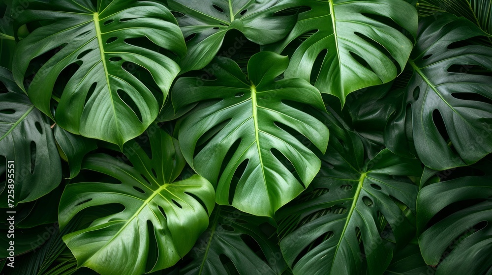 Exotic Monstera Leaves