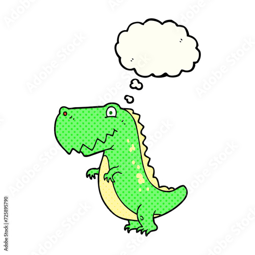 thought bubble cartoon dinosaur