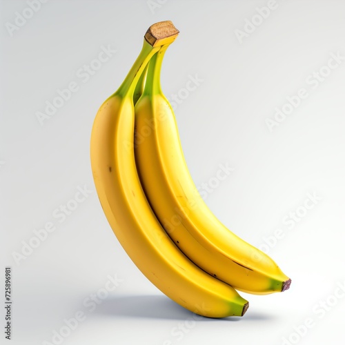 a banana, studio light , isolated on white background