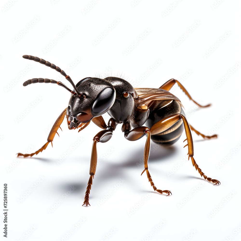 a ant, studio light , isolated on white background a ant, studio light , isolated on white background