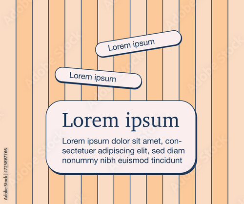 Vector background in nice peach shades with space for your text.