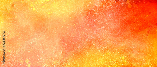 colorful orange red watercolor grunge texture. abstract background with orange