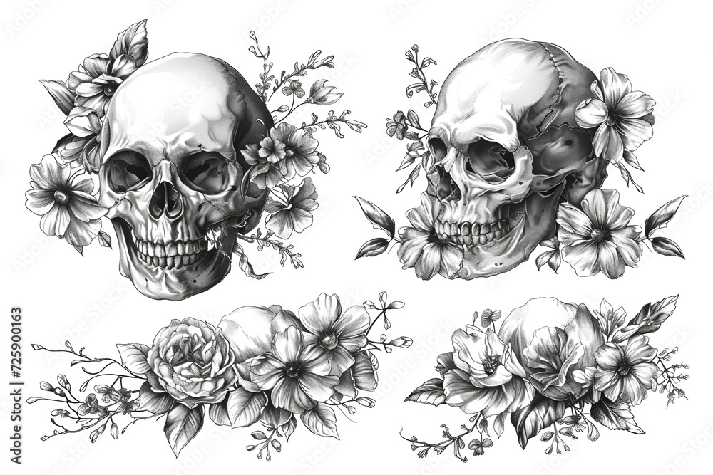 The tattoo design trend reflects the spirit of freedom, rebellion and uniqueness. Banner for design.