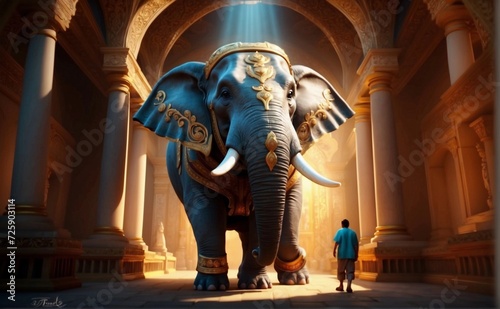 A huge Indian elephant © PabloAndres