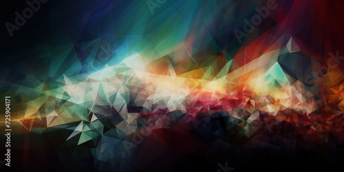 Colourful abstract polygonal digital background