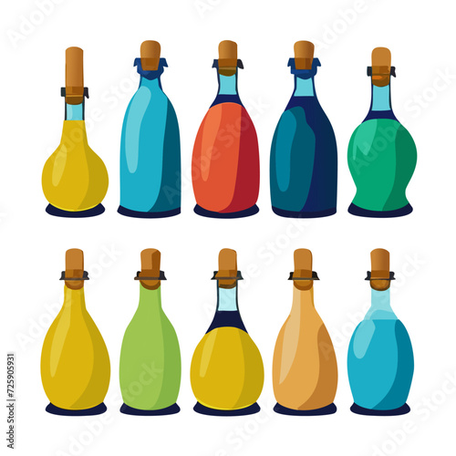 set of bottles