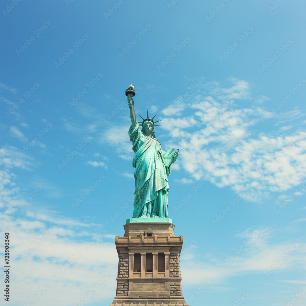Obraz premium High-Quality Travel Photograph Featuring The Statue of Liberty