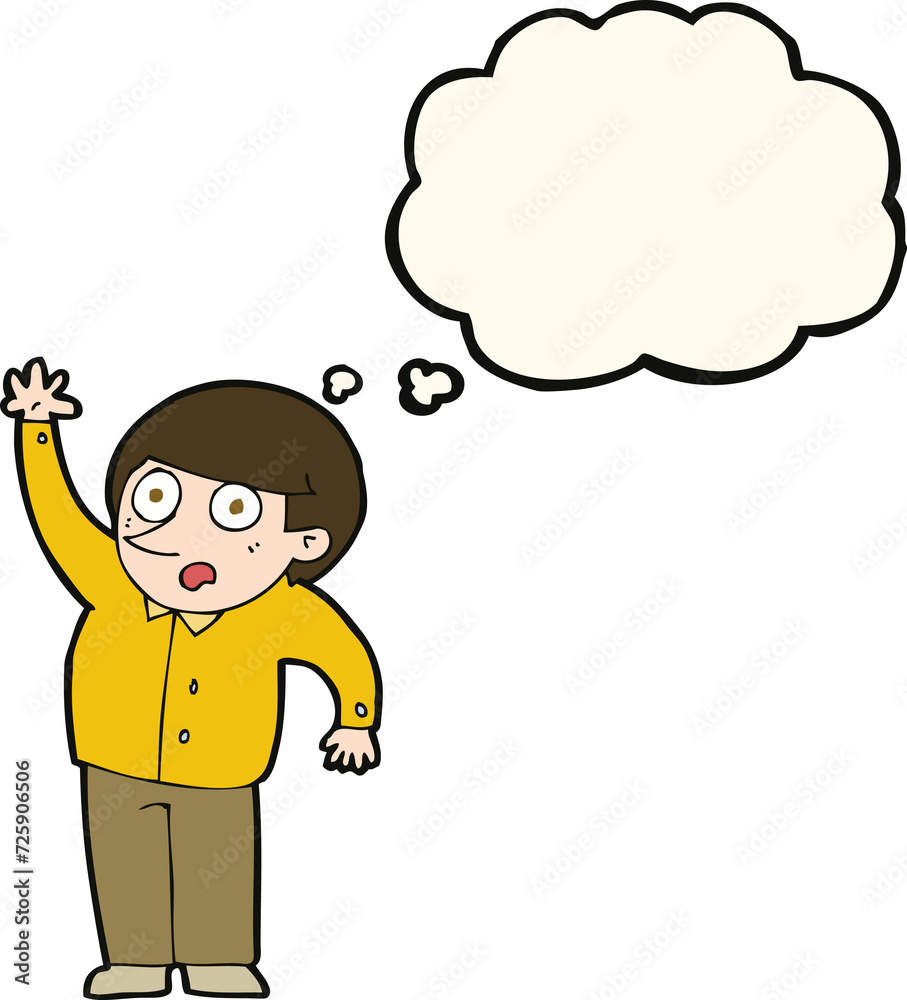 cartoon man asking question with thought bubble cartoon man asking question with thought bubble