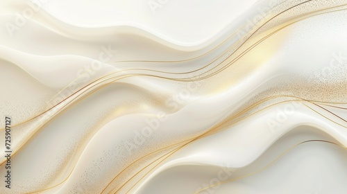 Close Up of White and Gold Wallpaper