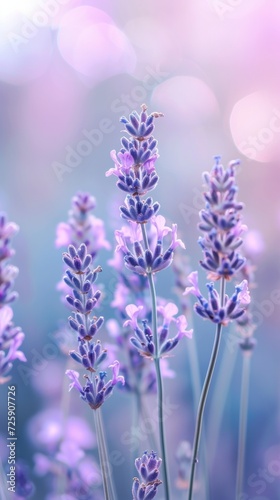 A Bunch of Lavender Flowers in a Field