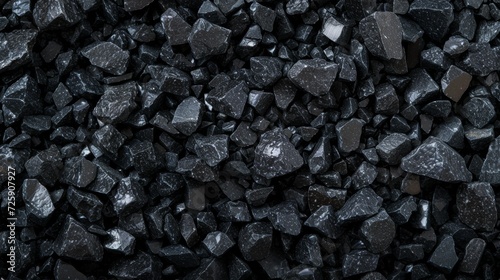 A Pile of Black Rocks