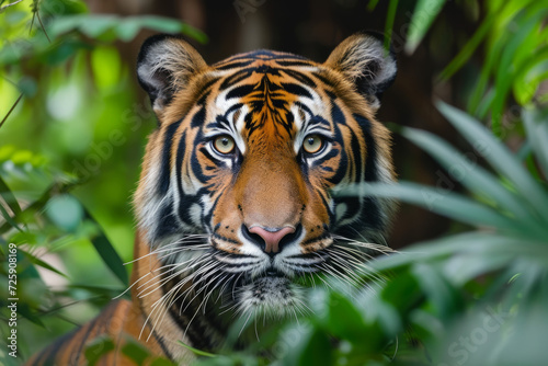 Portrait of a tiger in its natural habitat. © Mosaic Media