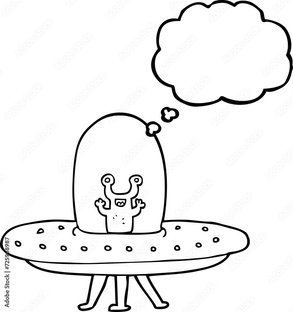 thought bubble cartoon flying saucer thought bubble cartoon flying saucer