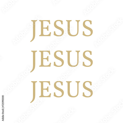 Jesus PNG, Christian quote PNG, t-shirt design, religious print design, Jesus word repeating PNG