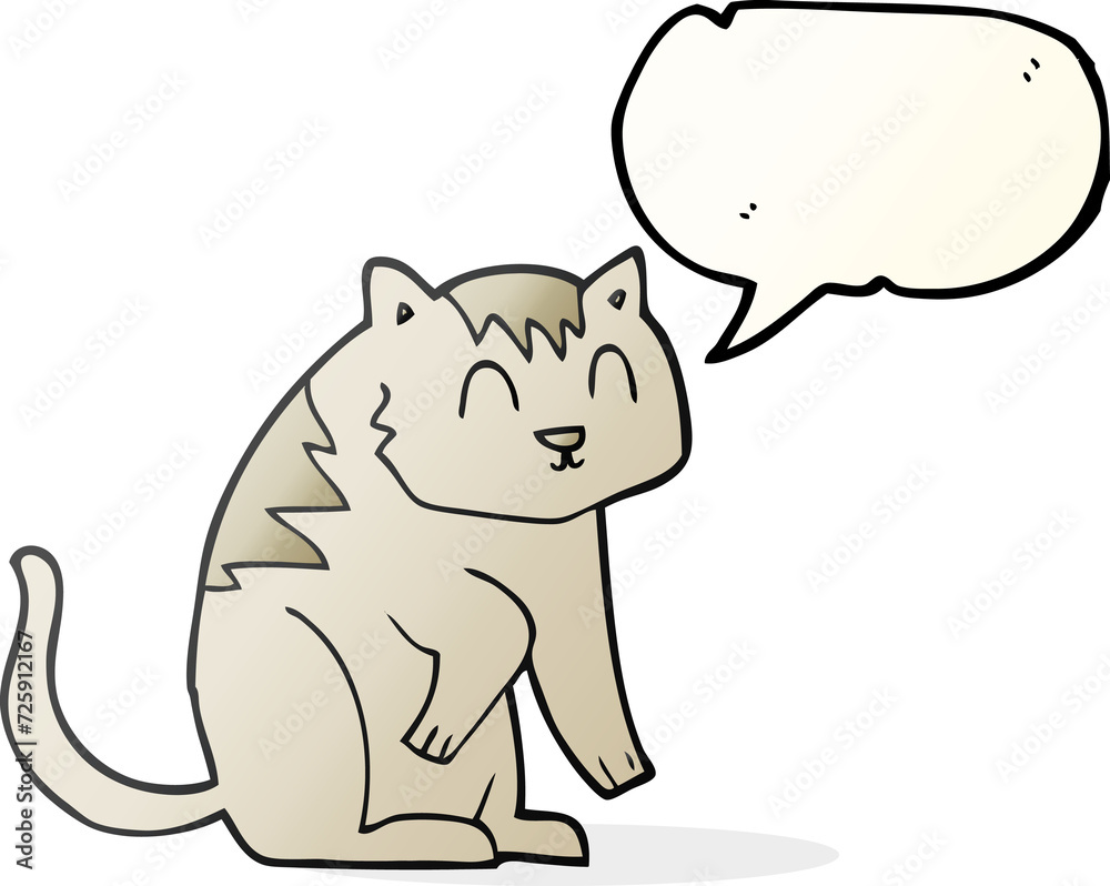 speech bubble cartoon cat speech bubble cartoon cat