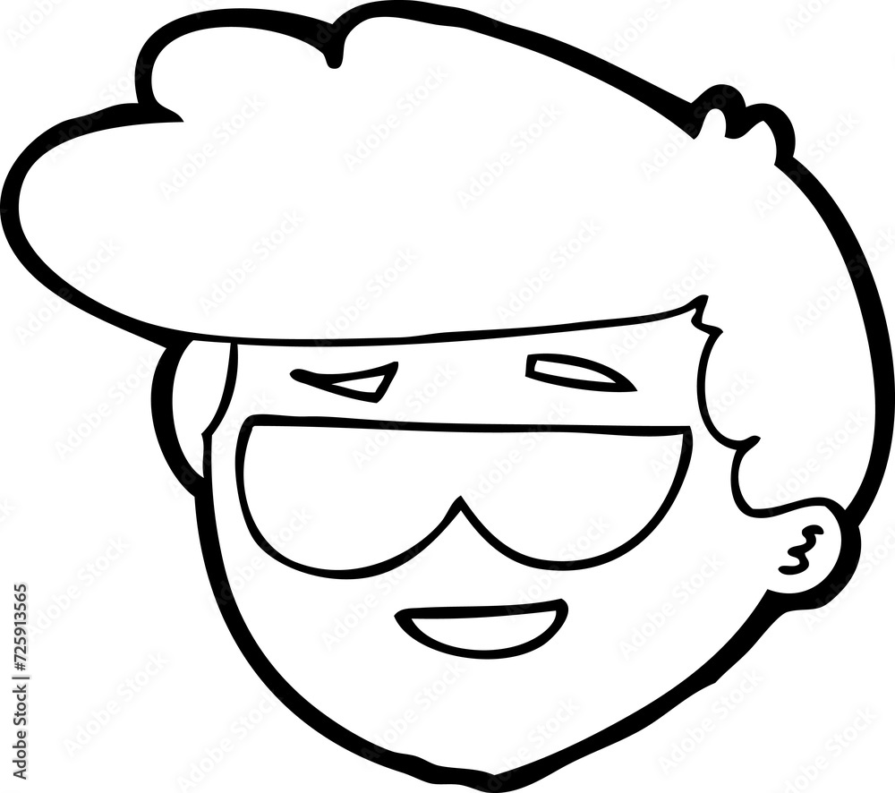 cartoon boy wearing sunglasses cartoon boy wearing sunglasses