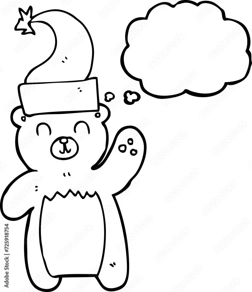 thought bubble cartoon teddy bear waving thought bubble cartoon teddy bear waving