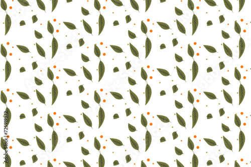 seamless pattern with leaves