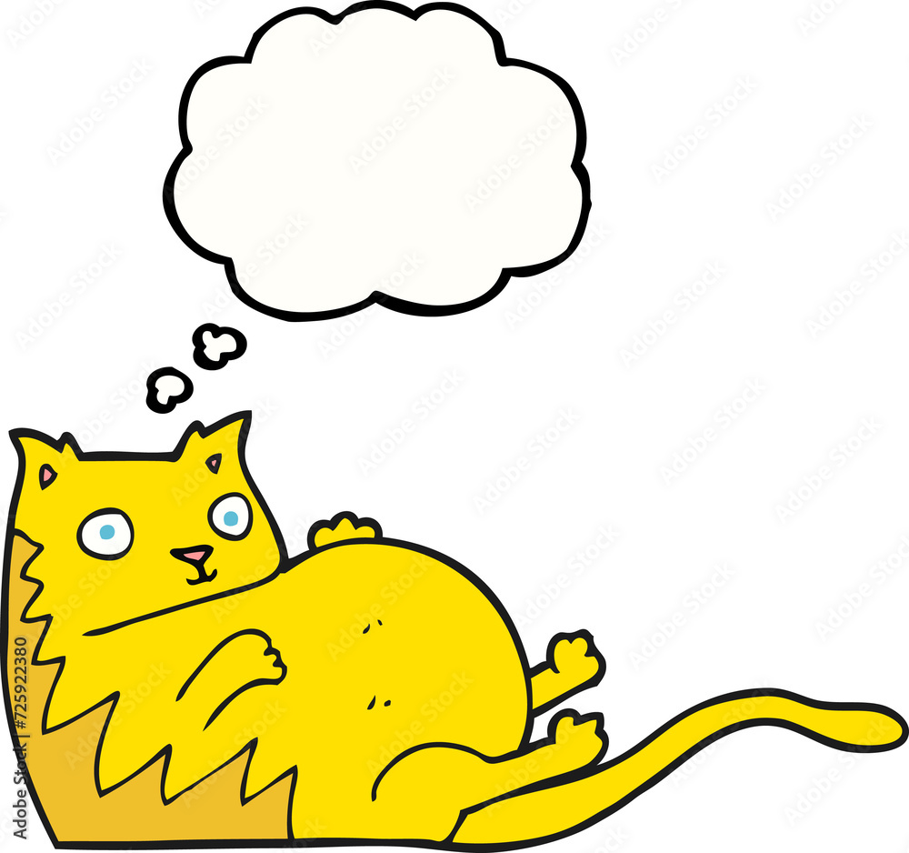 thought bubble cartoon fat cat thought bubble cartoon fat cat