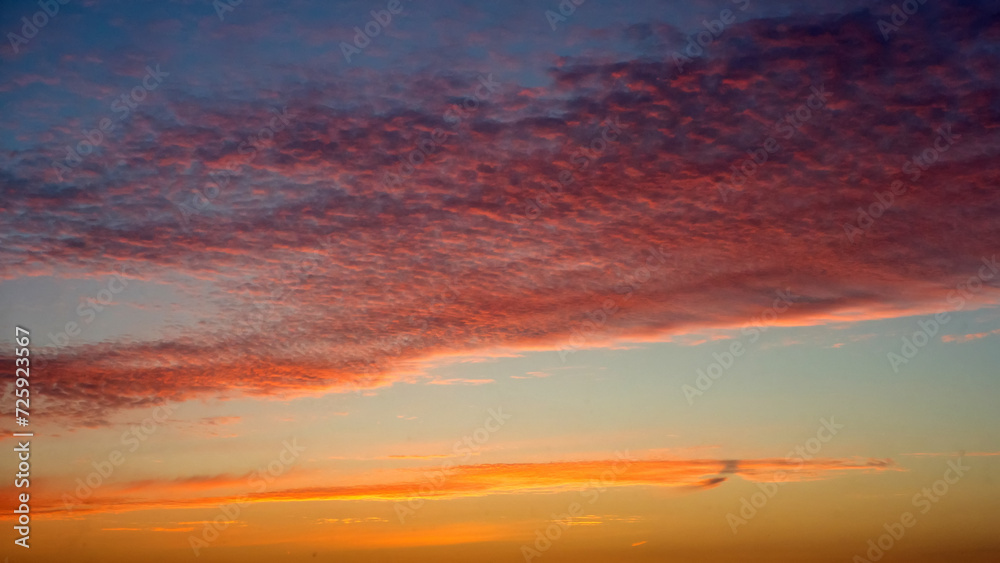 dusk with awesome sunset sky from Golden hour to blue hour
