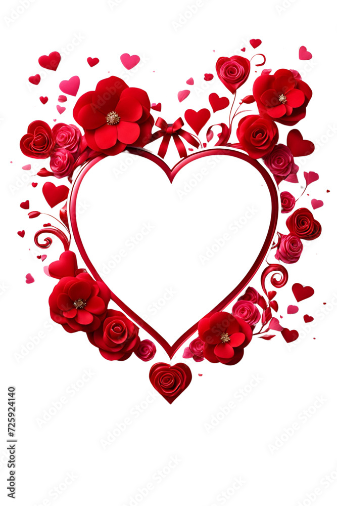 Romantic Valentine Border Frame PNG Transparent Background Romantic Valentine Border Frame PNG Transparent Background