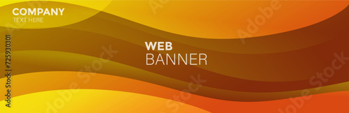 Abstract orange background with wave