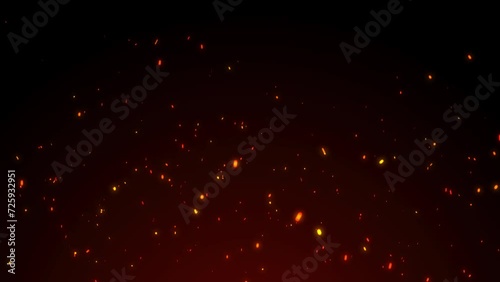 火の粉が舞うループ映像 photo