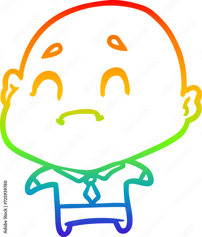rainbow gradient line drawing old man rainbow gradient line drawing old man