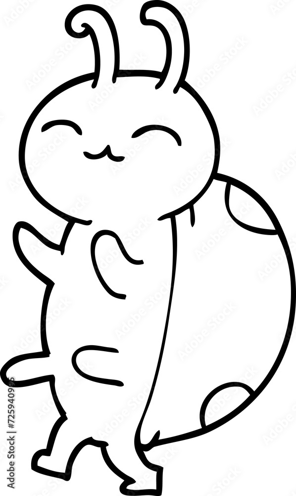 cute line drawing cartoon ladybug cute line drawing cartoon ladybug