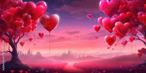 Valentine's day theme. Beautiful romantic background for the holiday