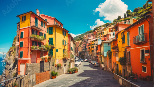 beautiful street Cinque Terre Italy vacation © tanya78