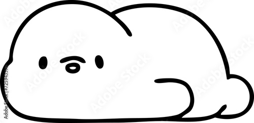 cute cartoon seal