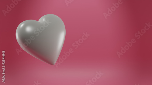 heart 3d render, heartbeat, alpha channel, love concept