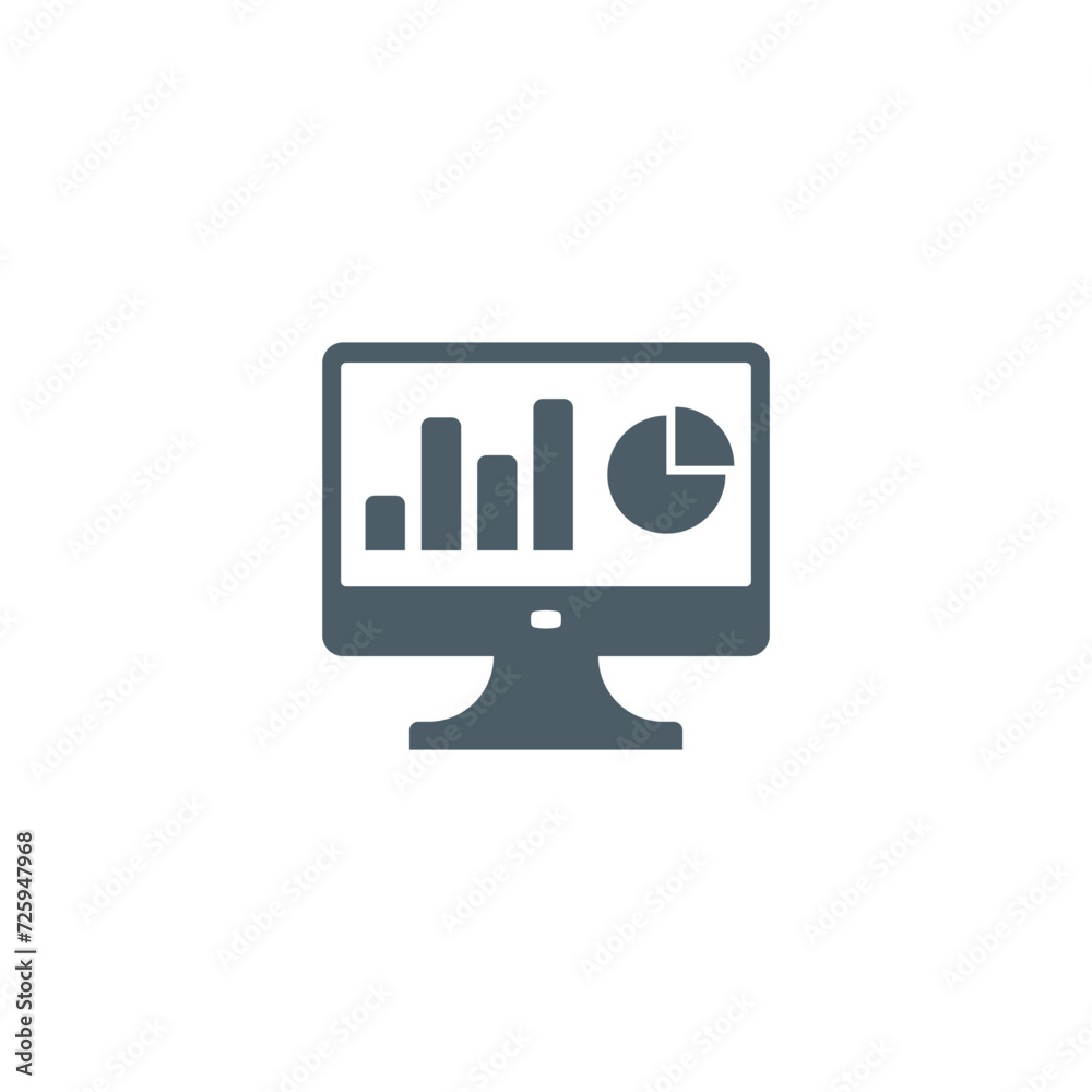Online analytics icon Online analytics icon