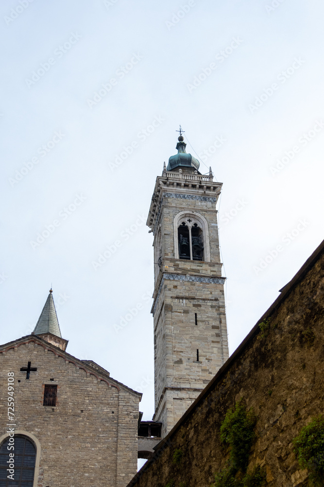 Città Alta a Bergamo, Italia