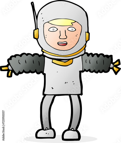 cartoon astronaught photo