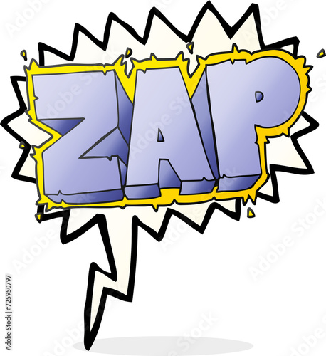 speech bubble cartoon zap symbol