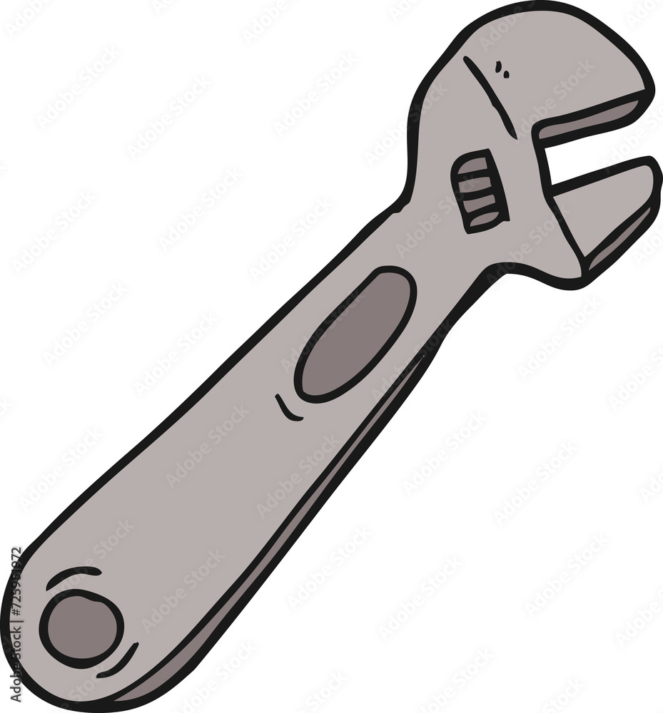 Obraz premium cartoon spanner