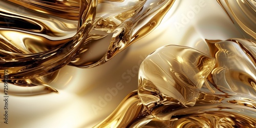 Liquid gold swirls, intertwining in an elegant, abstract dance, suggesting luxury and fluidity