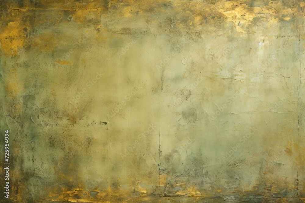 Gritty and bold, grunge olive texture abstract background with distressed, aged feel reminiscent of concrete walls