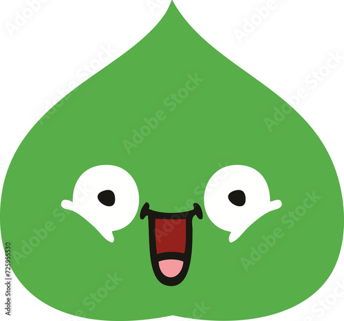 Photography flat color retro cartoon expressional leaf
