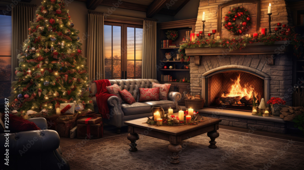 The warmth of a family living room