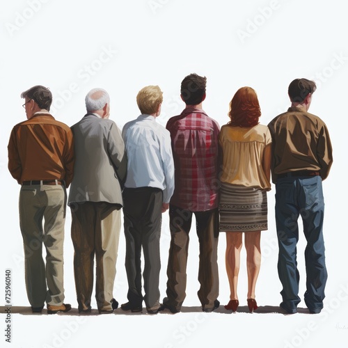 A Group of People Standing Next to Each Other